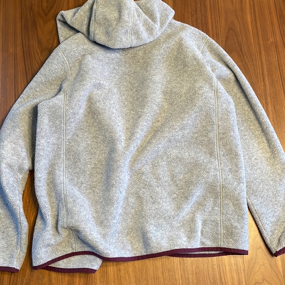 Burton Women’s Large Grey Zip Up with Zipper Pockets and Hood LIKE NEW - Picture 7 of 8